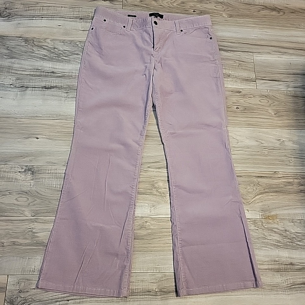 Talbots Lavender Corduroy Signature Bootcut 14P